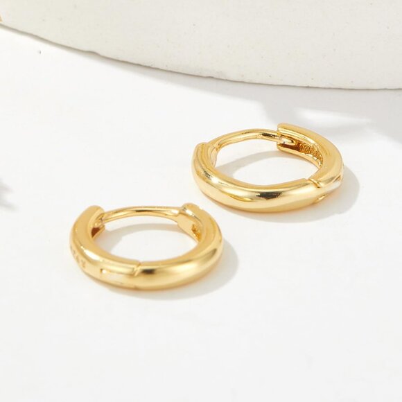 Gold Earrings for Women Trendy 14k Gold Plated Earrings Set Dainty Gold Stud - Picture 5 of 8